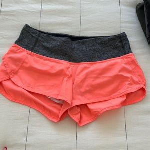 Lululemon speed shorts